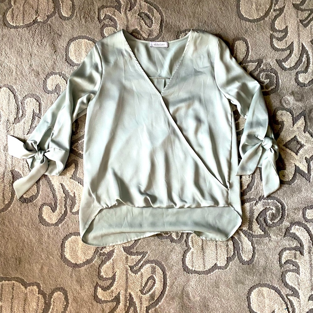 Mint green Abbeline top